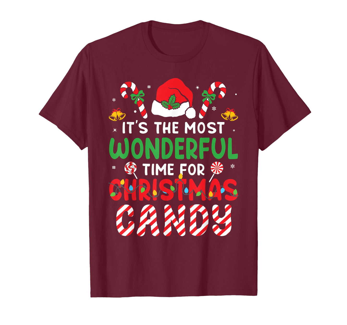 It's The Most Wonderful Time for Christmas Candy Cane Kids T-Shirt