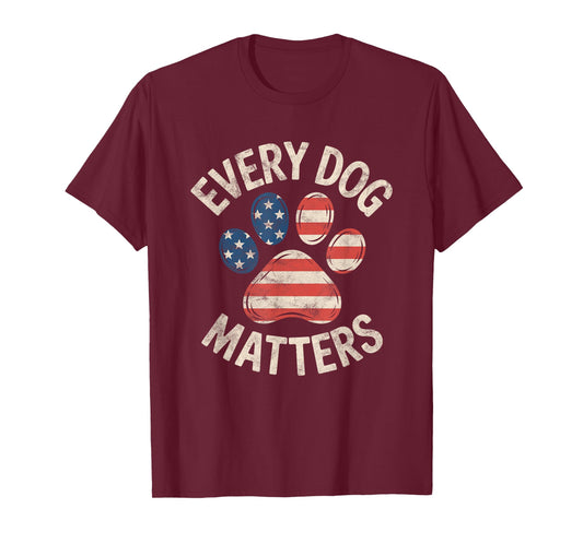 Every Dog Matters USA Distressed T-Shirt