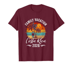 Family Vacation 2026 Vintage Costa Rica Summer Matching Trip T-Shirt