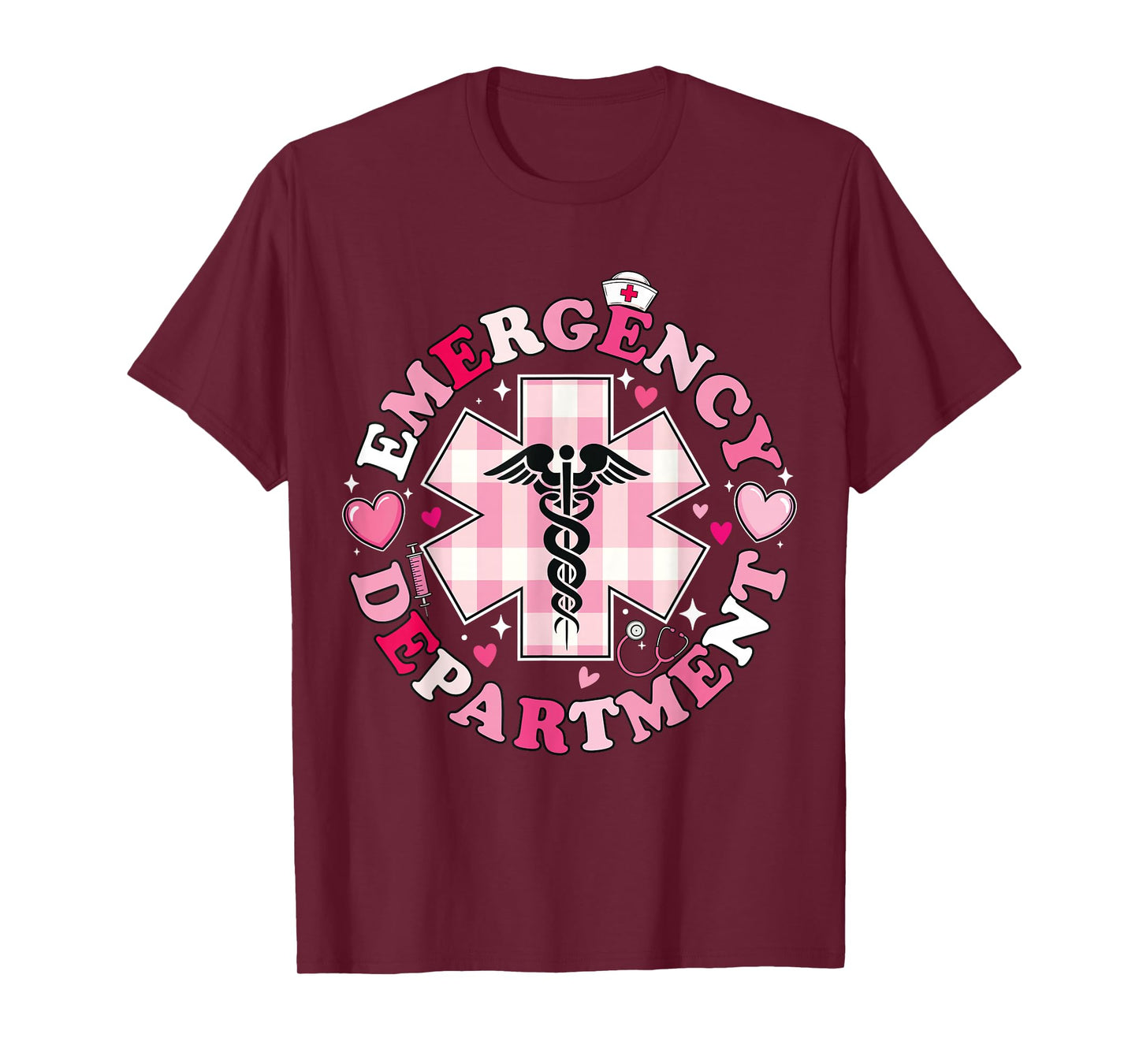 Cute Emergency Department Valentines Day ER Nurse T-Shirt
