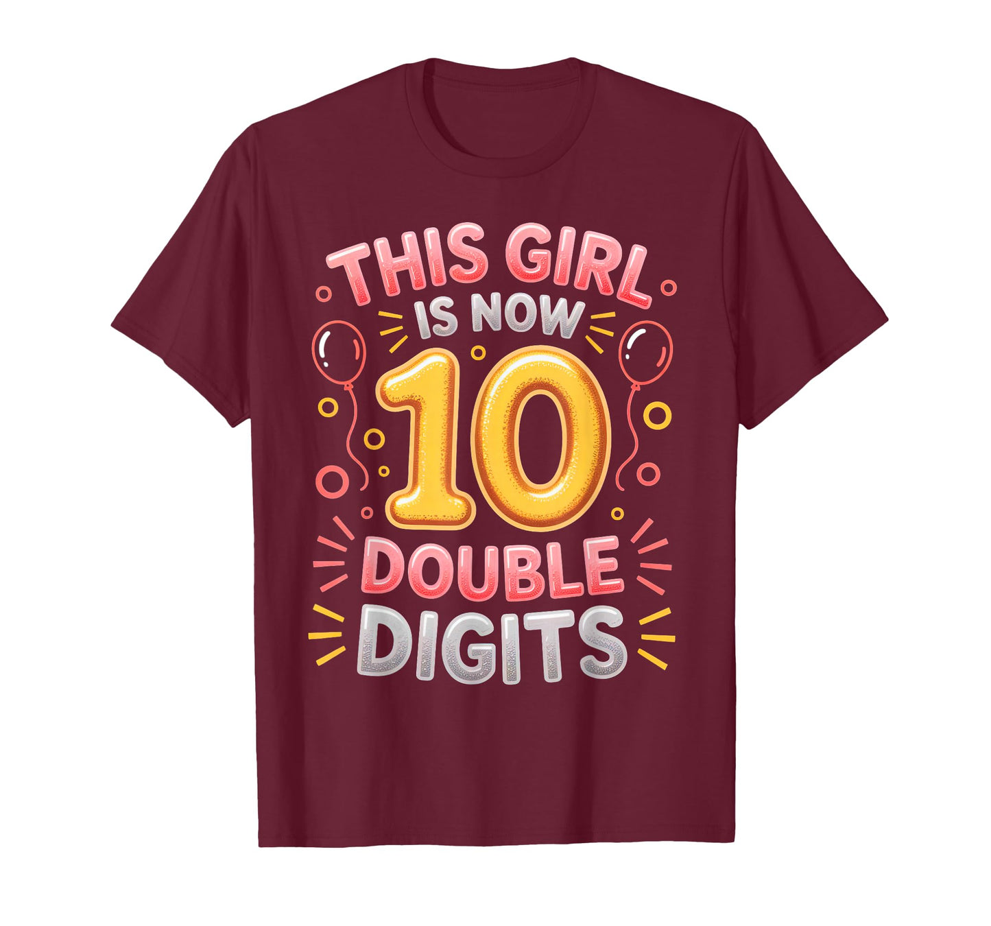 It's My 10th Birthday Shirt for Girls 10 Years Old Birthday T-Shirt
