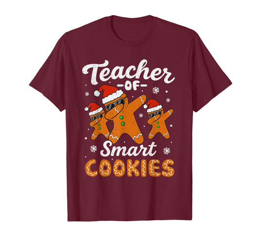 Teacher Cookies Christmas Classroom Educator Xmas Holiday T-Shirt