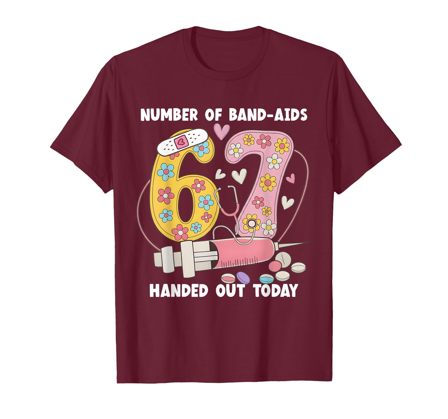67 Nurse Meme Funny Six Seven Nursing Medical School Women T-Shirt
