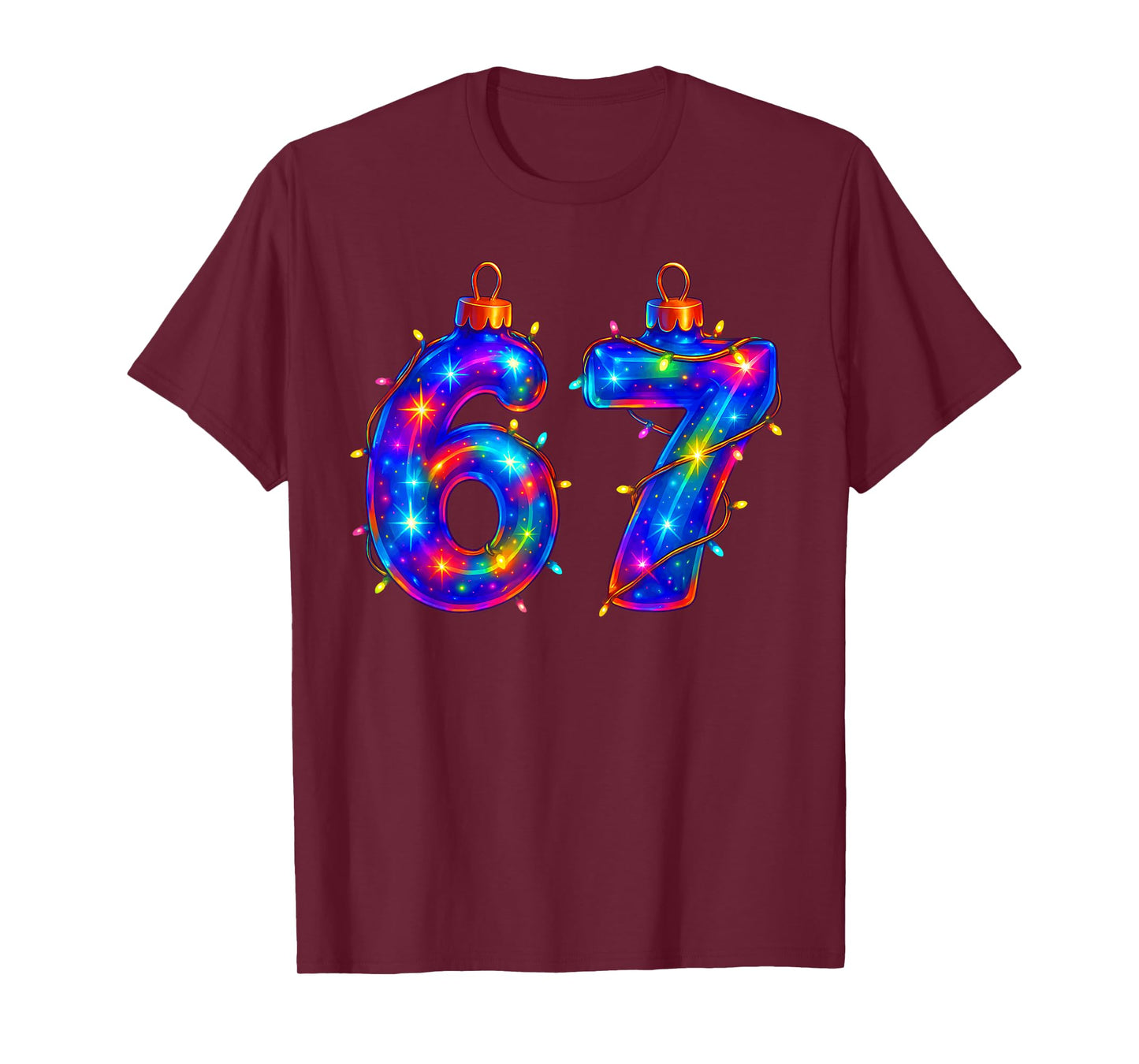 67 Christmas Ornament Meme Ice Drip Holiday Pajama 6 7 T-Shirt