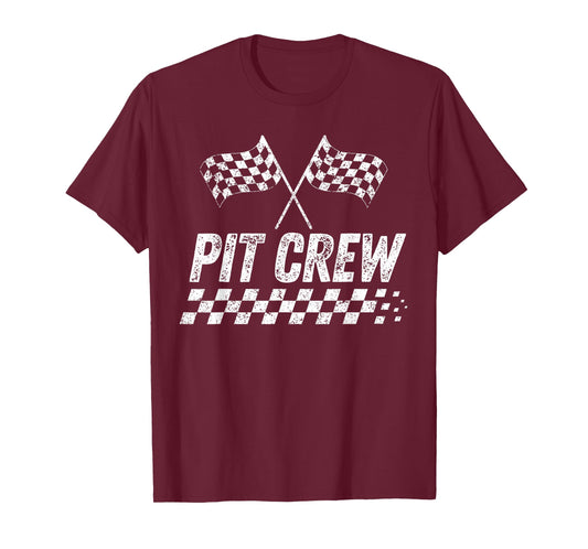 Pit Crew Birthday Family Matching Race Car Racing Adult Kids T-Shirt