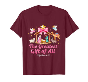 Religious Faith Christmas Coquette T-Shirt
