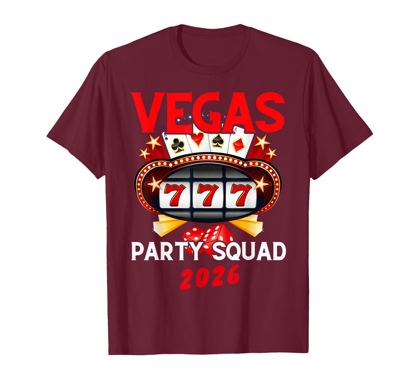 Vegas Squad Party 2026 Las Vegas Family Trip Group Matching T-Shirt