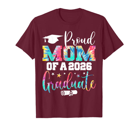 Mom Senior 2026 Proud Mom of A Class of 2026 Graduate T-Shirt