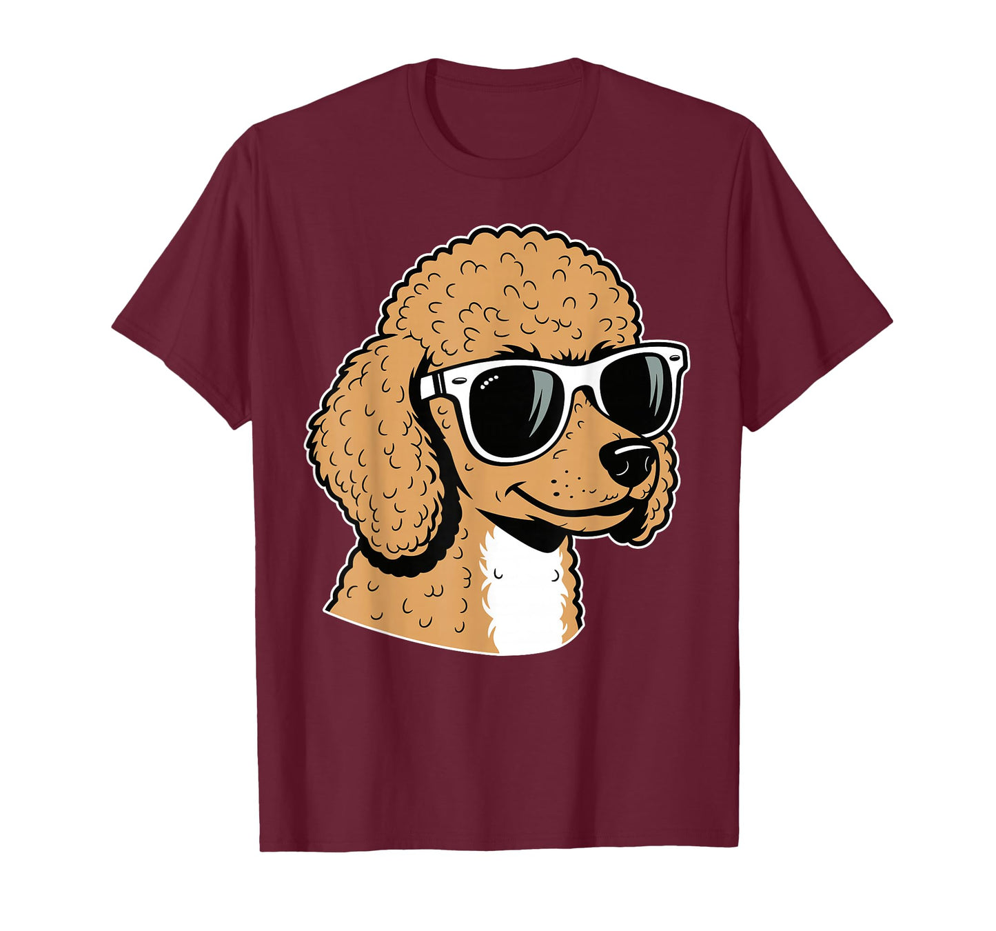 Poodle Dog Sunglasses Funny Poodle Lovers T-Shirt