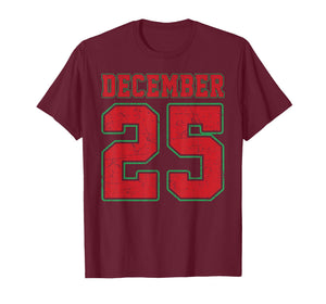 Retro Christmas December 25 Xmas Holiday Men Women Kids T-Shirt