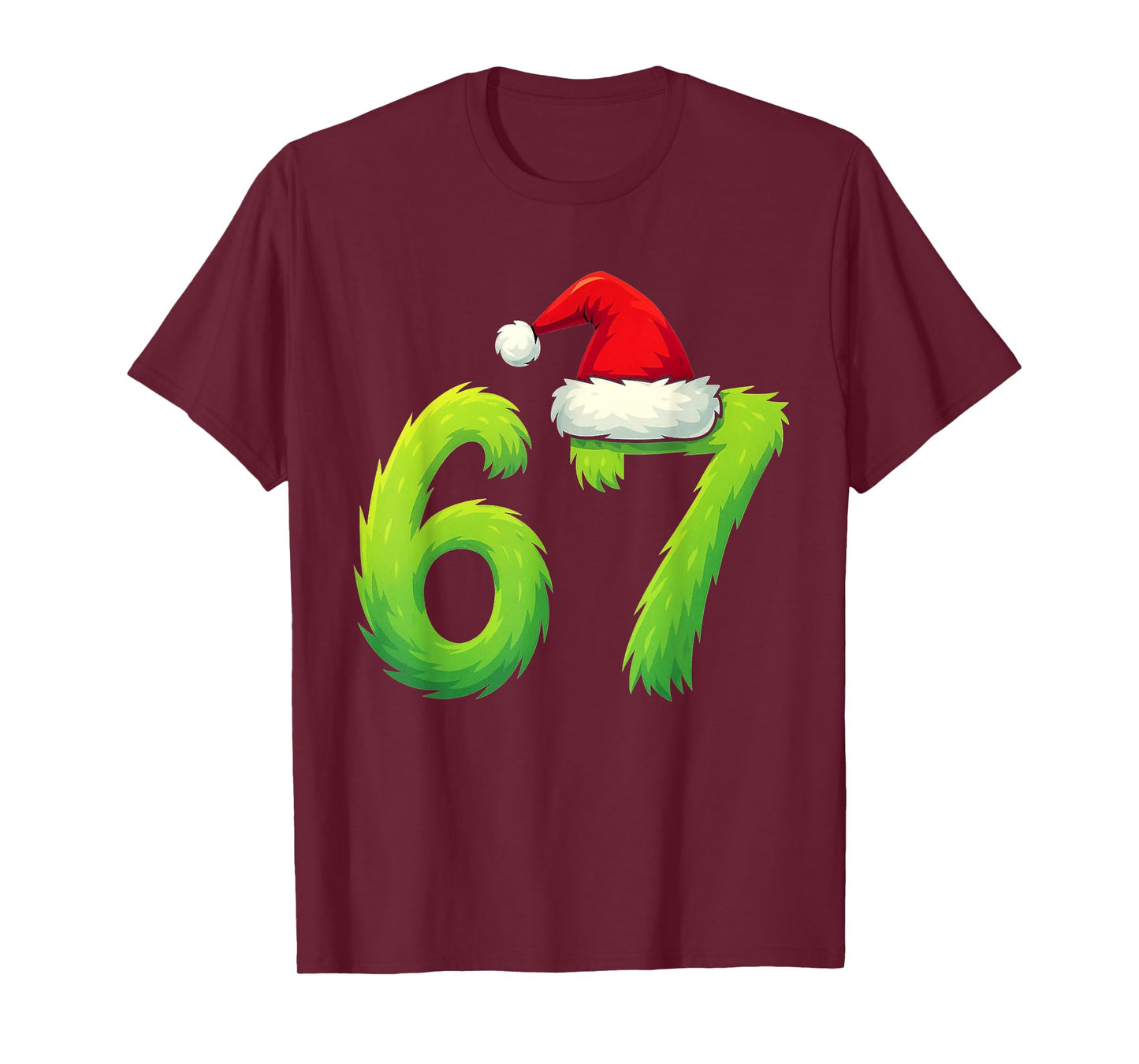 Bruh 67 Six Seven 6 7 Meme Christmas Funny T-Shirt