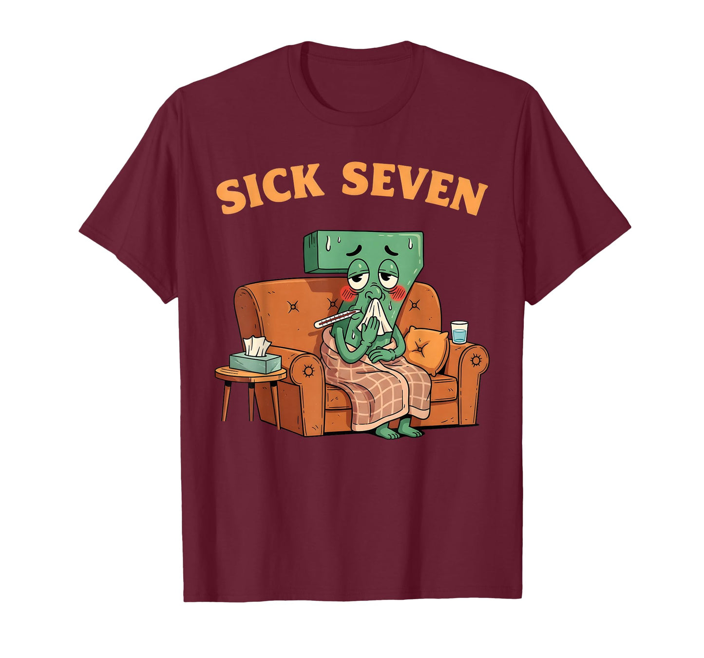 Sick Seven 67 Halloween Costume Fun Wordplay Design T-Shirt