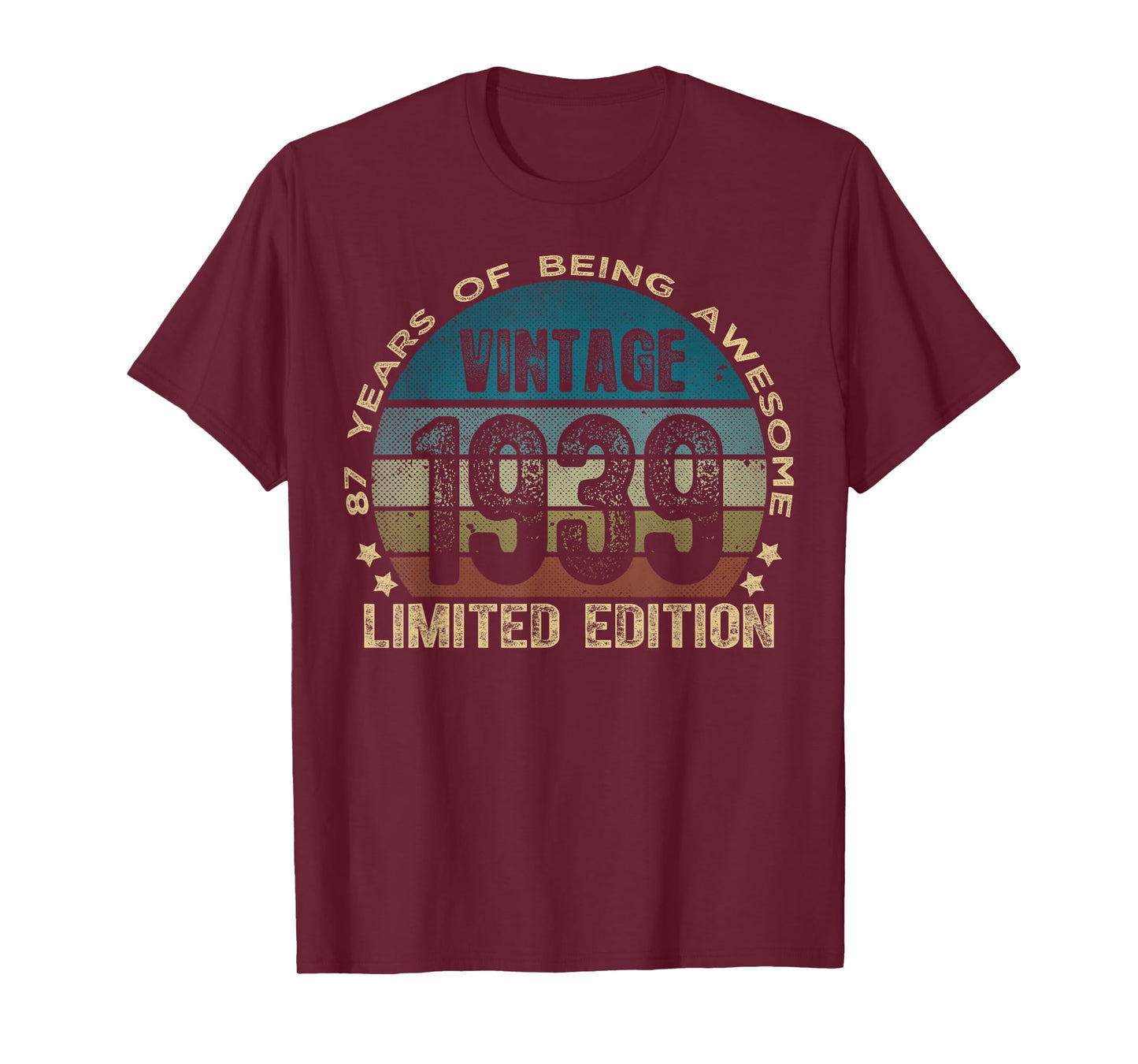 87 Year Old Gifts Vintage 1939 Limited Edition 87th Birthday T-Shirt