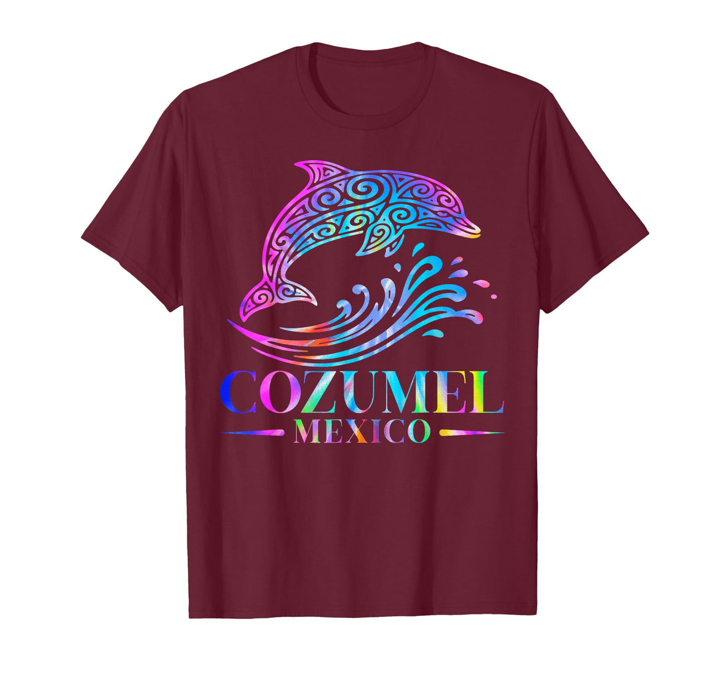 Cozumel Mexico Dolphin Retro Throwback Boys Girls Souvenir T-Shirt