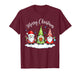 Funny Christmas Cute Gnome Santa Family Matching Pajamas T-Shirt