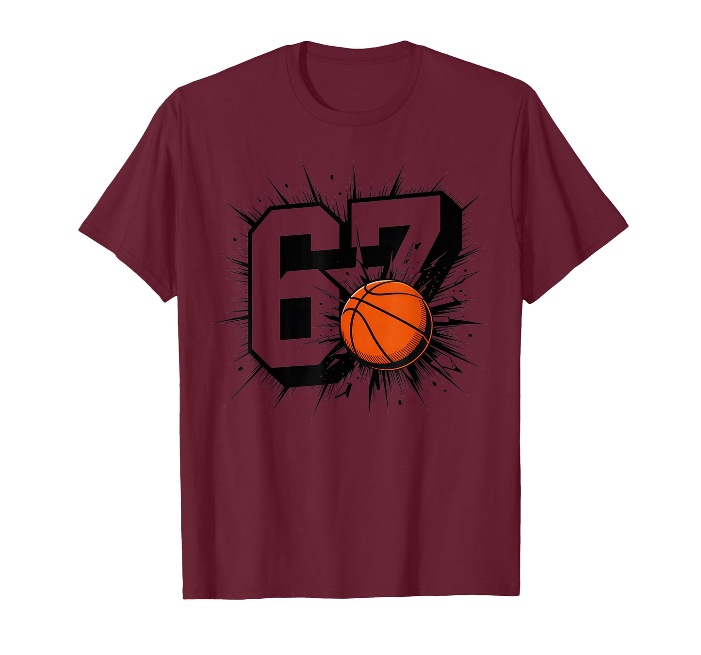 67 Basketball Six Seven 6 7 Meme 67 T-Shirt
