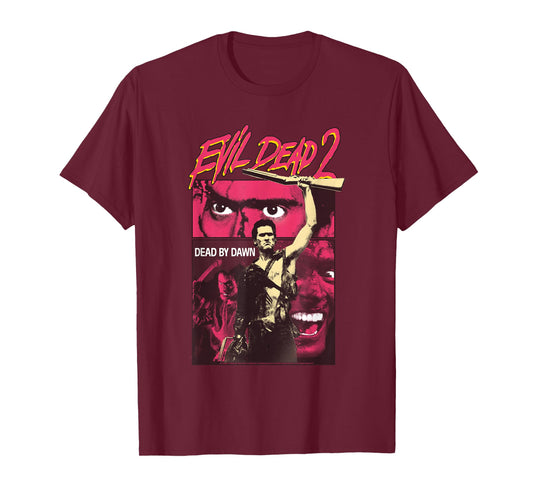 Evil Dead 2 Dead by Dawn Poster Collage Vintage Horror T-Shirt
