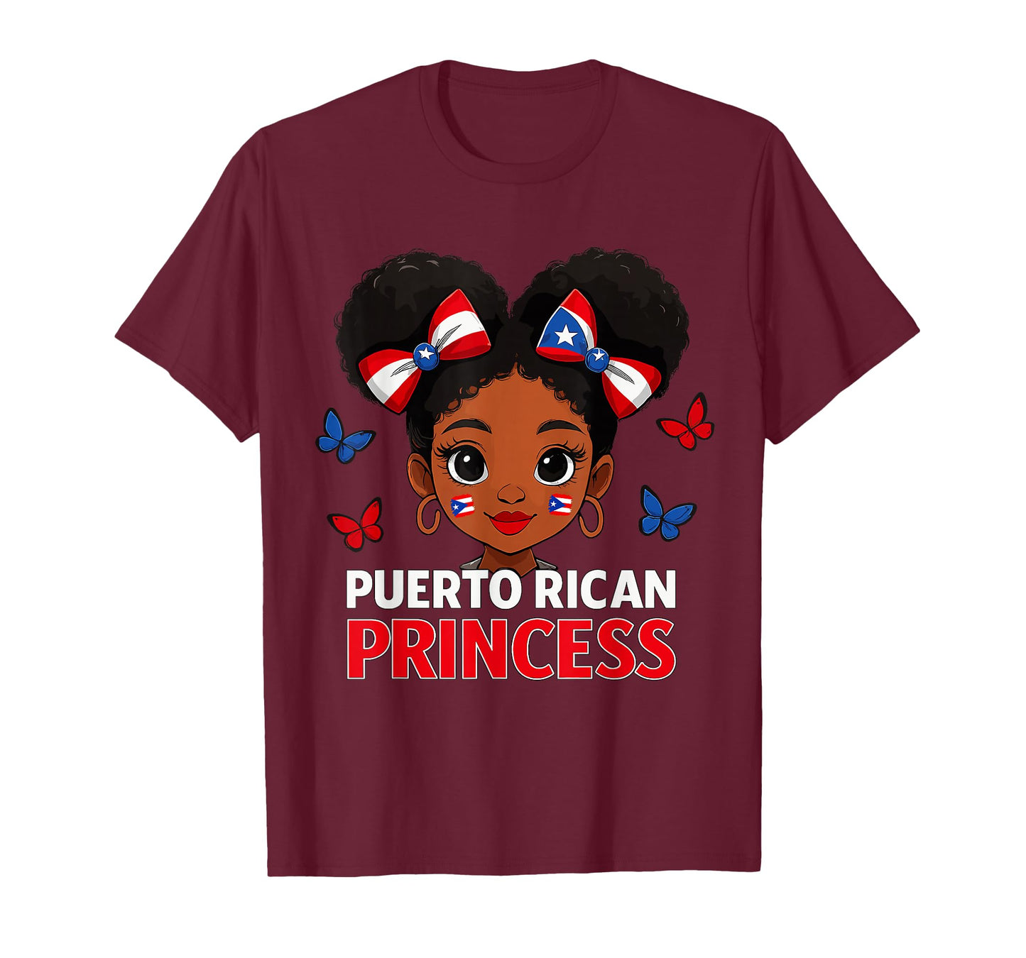 Puerto Rican Princess Hispanic Heritage Girl Puerto Rico T-Shirt
