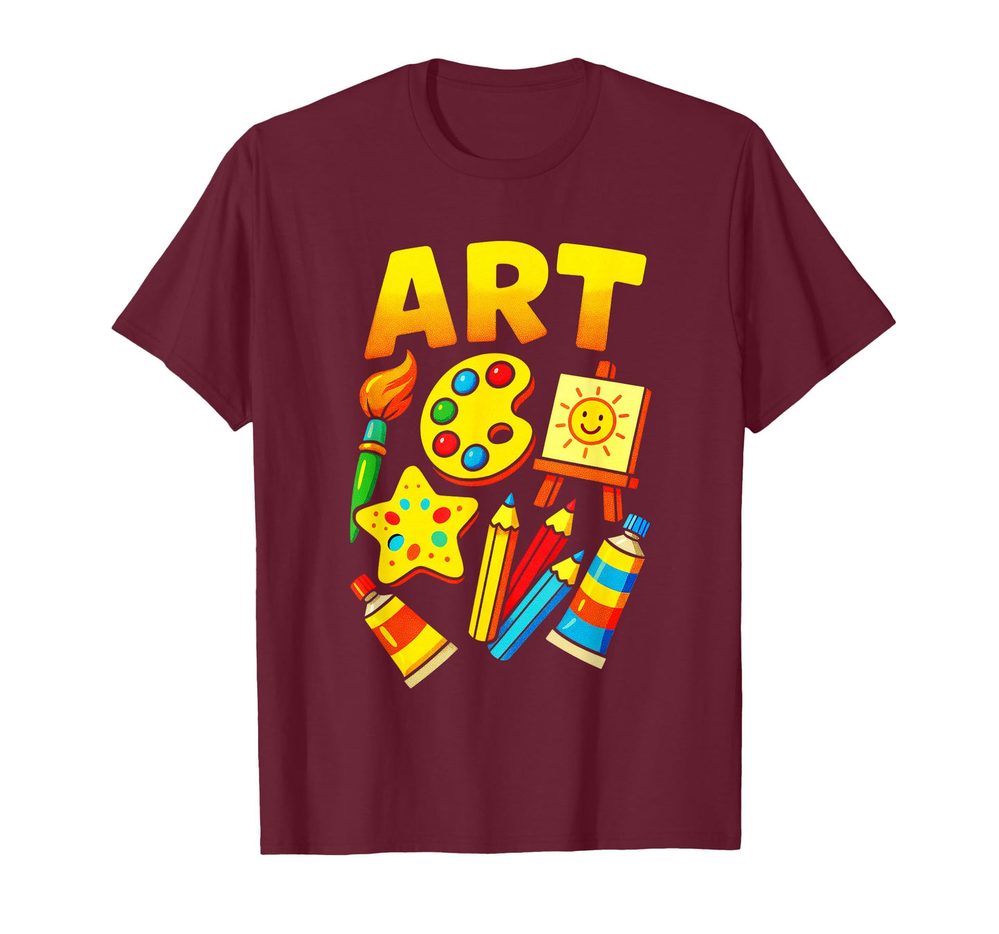 Art - Paint Brush Palette Fun Lovers T-Shirt