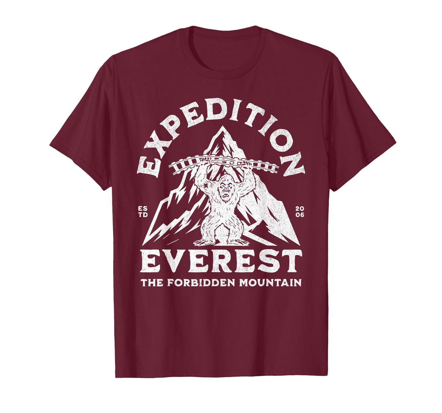 Expedition Everest, Yeti Snow Monster, Roller Coaster Ride T-Shirt