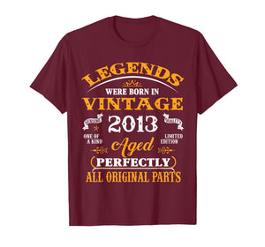 13th Birthday Gift Legend Born in 2013 13 for Years Old T-Shirt