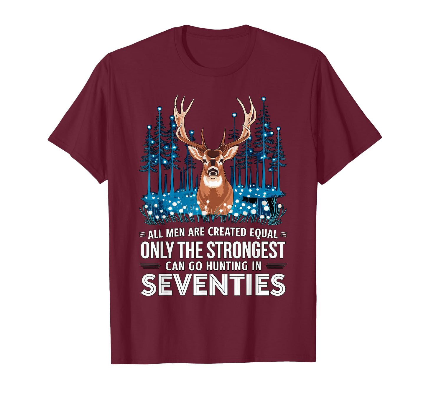 Hunting in Seventies Grandpa 70 Years Old 70th Birthday T-Shirt