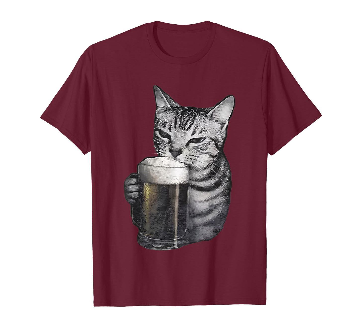 cat Drinking Beer T-Shirt