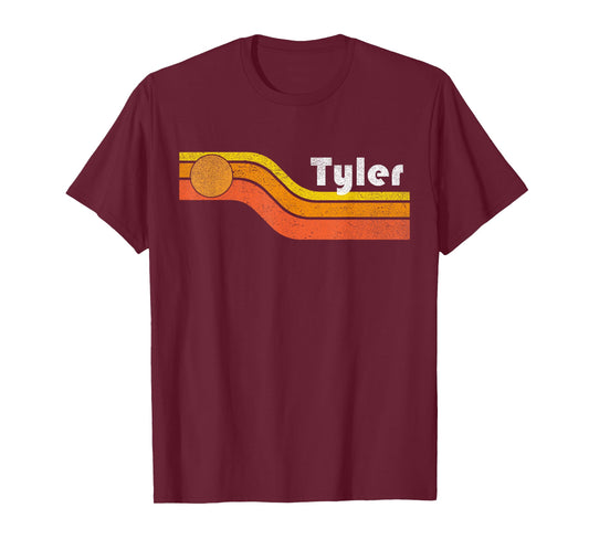 Tyler - Vintage Men Women 70s 80s Graphic Cool Retro T-Shirt