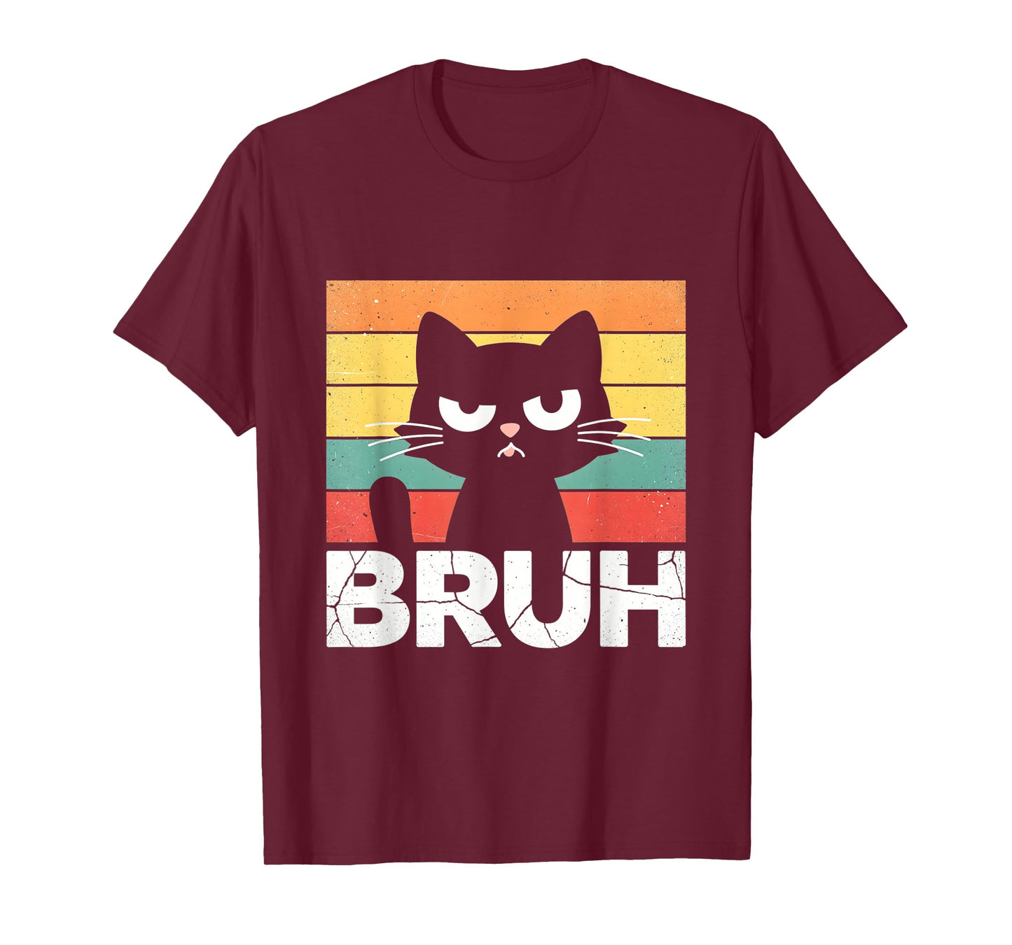 Funny Cat Bruh for Teens Boys Girls Men Women Meme Graphic T-Shirt