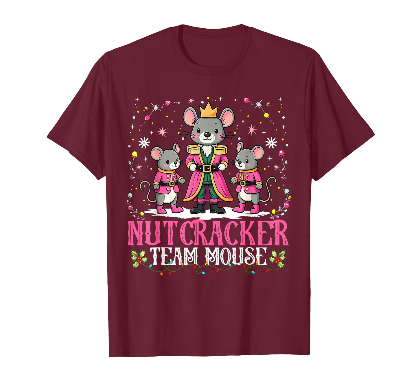 Nutcracker Team Mouse Christmas Dance Ballet Merry Christmas T-Shirt