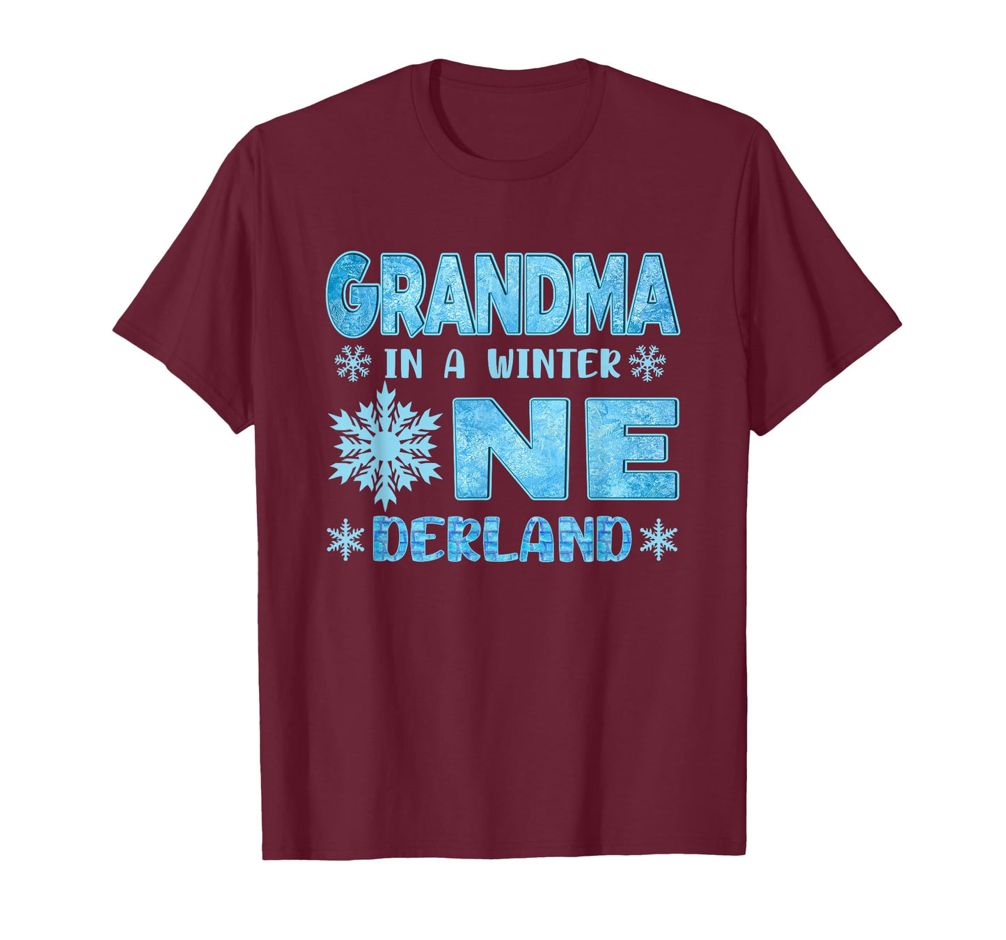 Grandma in A Winter Onederland Bday Girl Sweet Snowflake T-Shirt