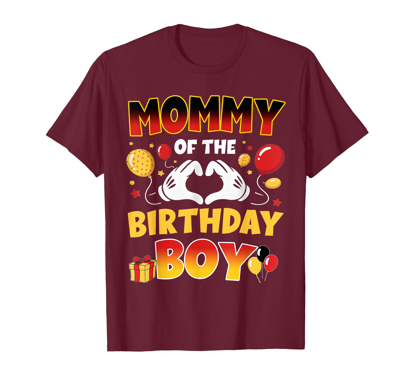 Mommy of The Birthday Boy Shirt Matching Dad Son Family Bday T-Shirt