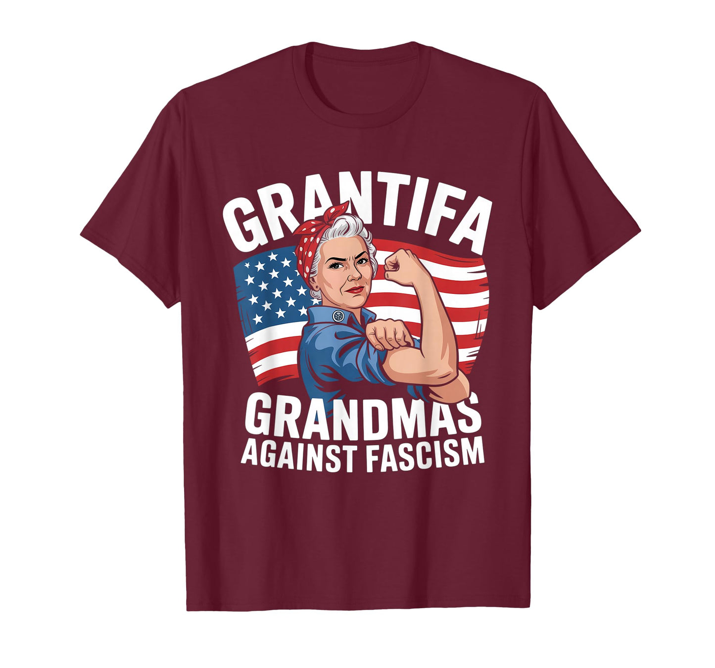 Grantifa Grandmas Against Fascism Flag Resist No Kings 50501 T-Shirt
