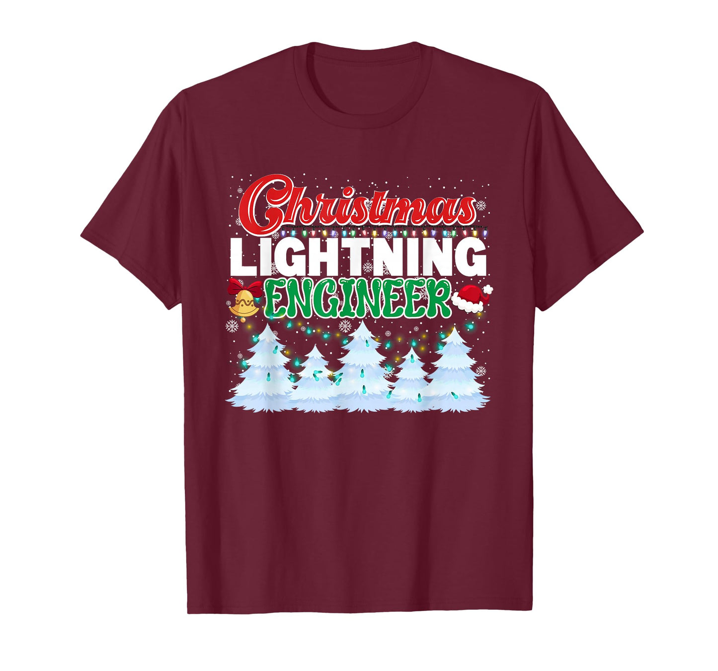 Christmas Lighting Engineer Xmas Tree Lights Engineering T-Shirt