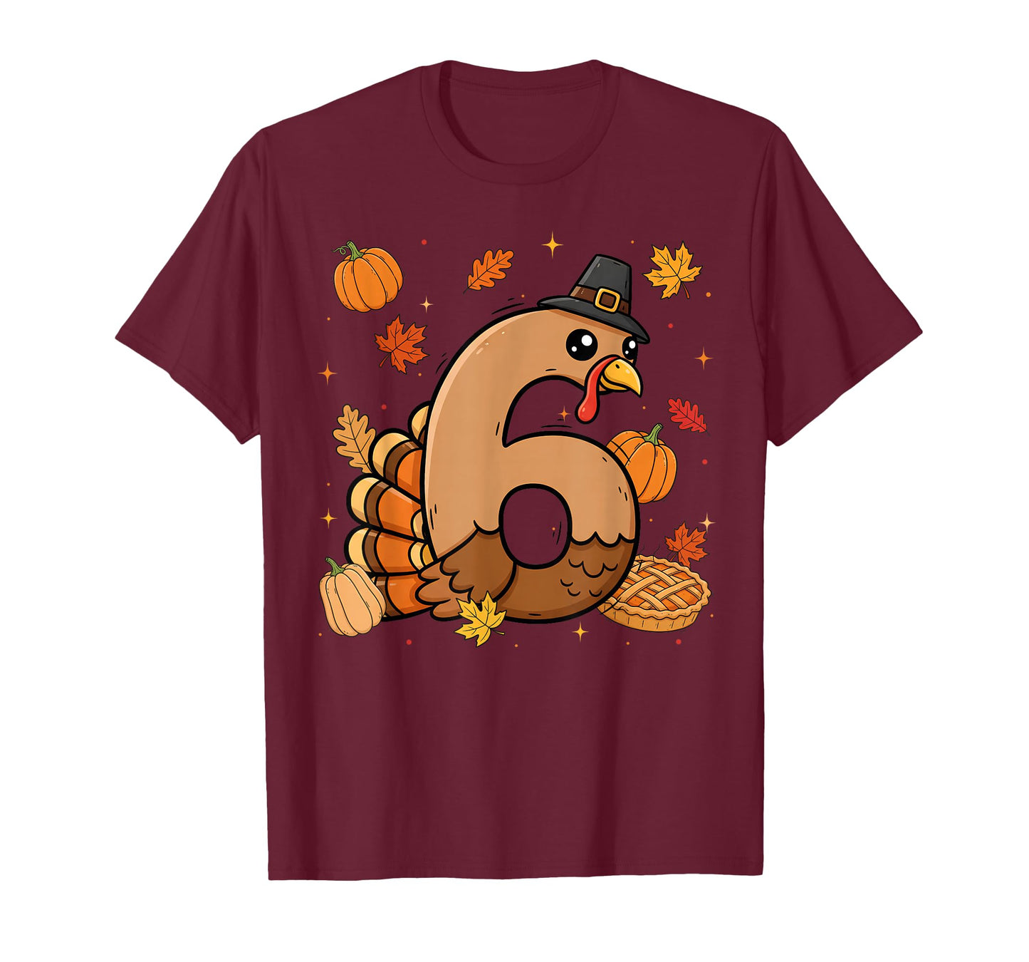 Turkey 6 Thanksgiving Pumpkin Gen Z Alpha Meme Matching T-Shirt