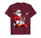 Rock Guitar Santa Claus Playing Guitar Christmas Men Boys T-Shirt