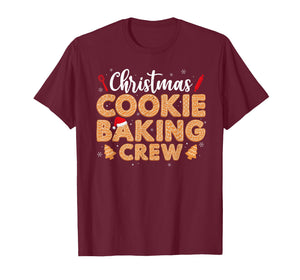 Christmas Cookie Baking Crew for Women Basker Seniors Xmas T-Shirt