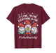 School Nurse Gnome Everything is Fine Funny Christmas T-Shirt