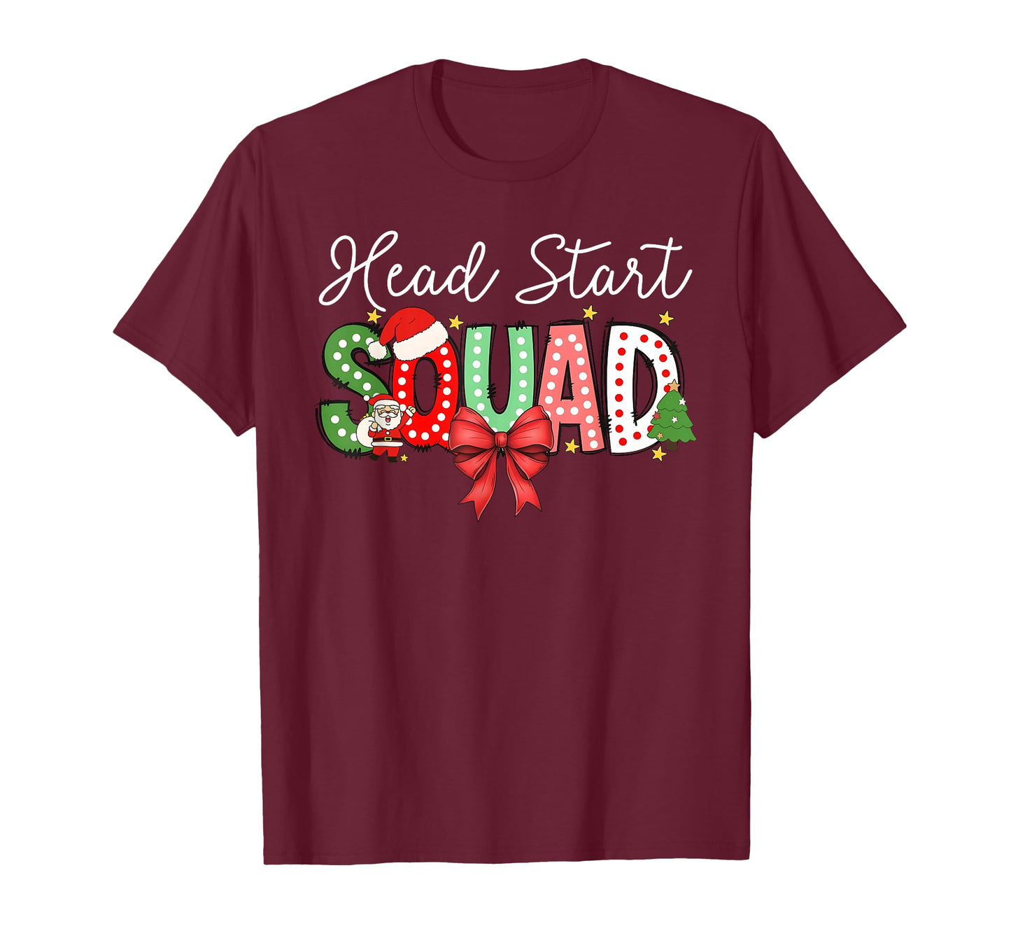 Head Start Squad Merry Christmas Teacher Team T-Shirt