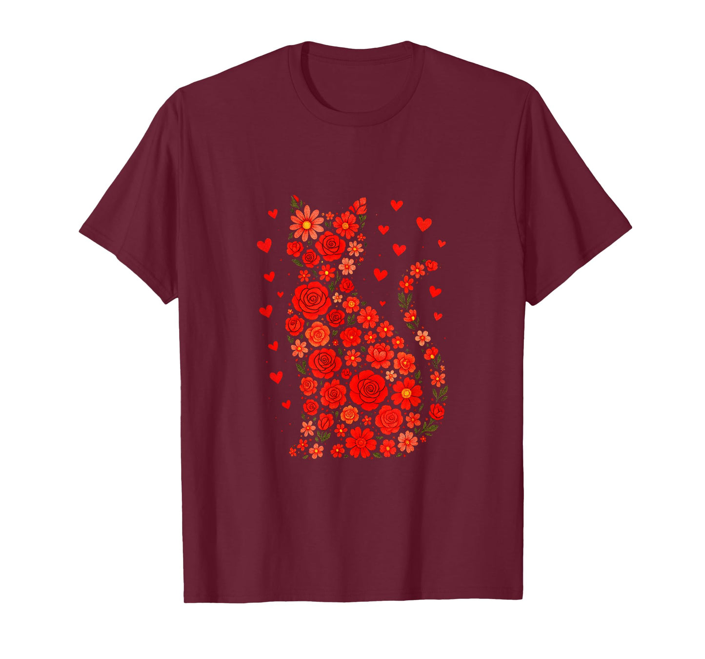 Meowentines Day - Funny Cat Lovers Hearts T-Shirt