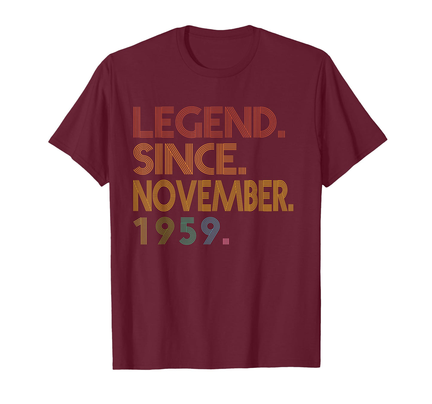 Legend November 1959 66th Birthday Men Women 66 Year Old T-Shirt