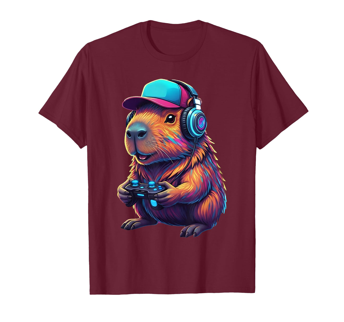 Funny Capybara Gamer Gaming Video Games Capybara T-Shirt