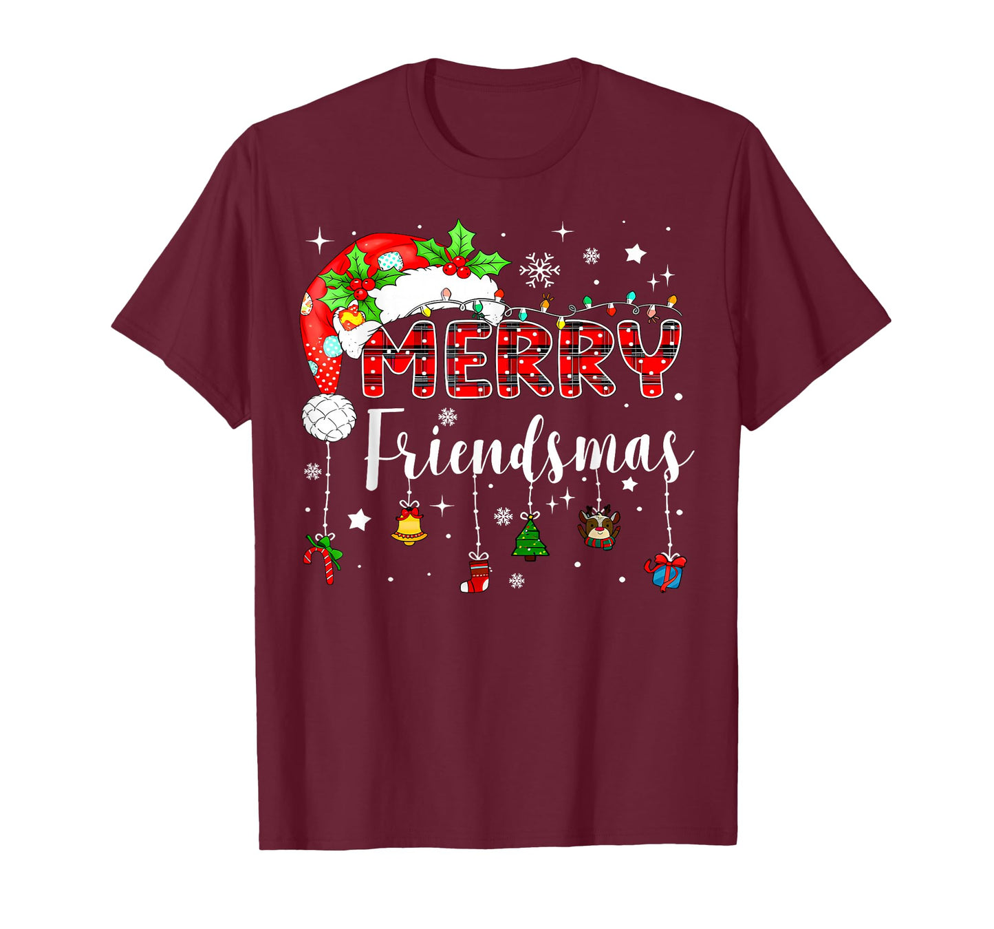 Merry Friendsmas Funny Christmas Friends Party Matching T-Shirt