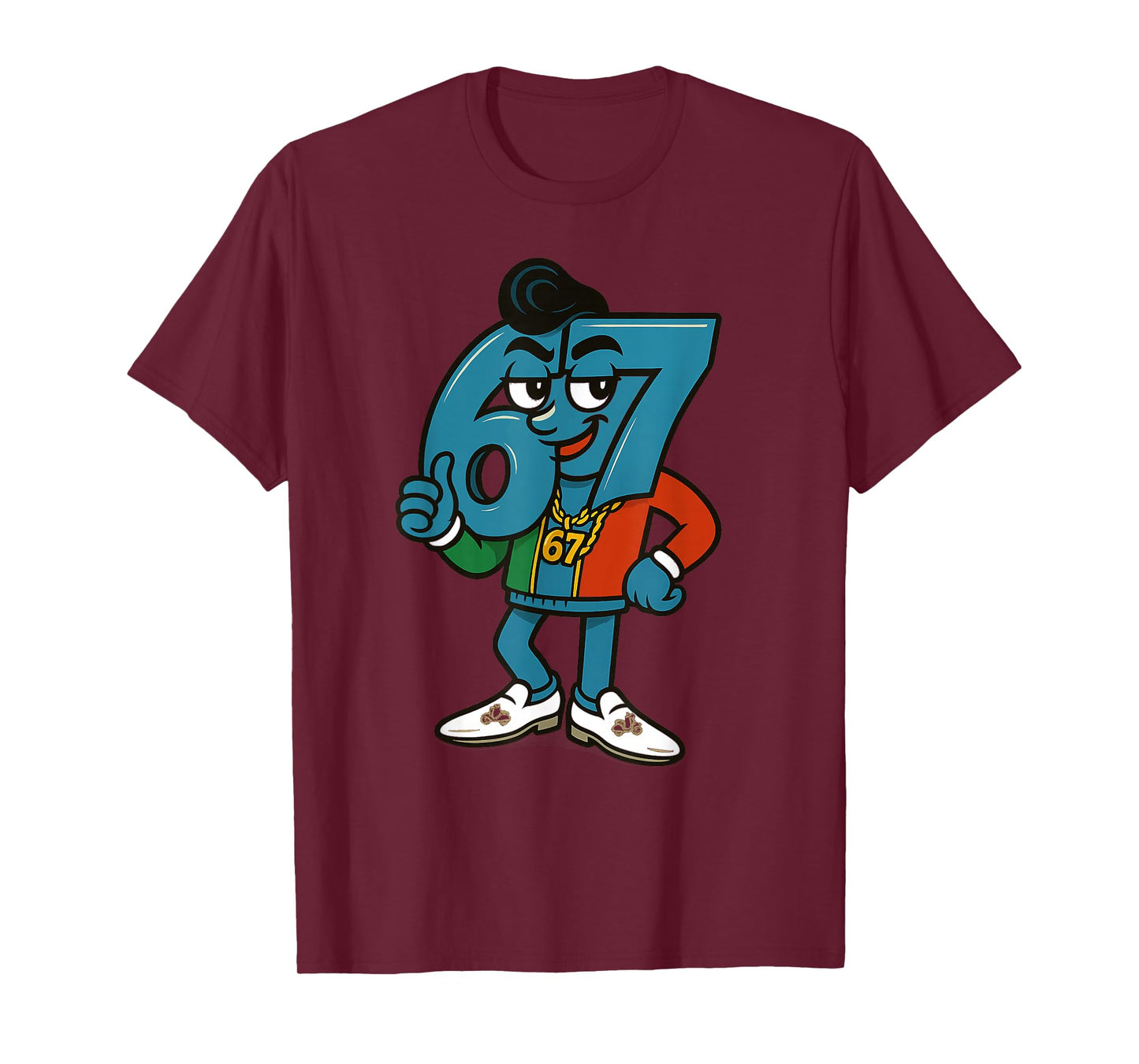 Retro Six Seven Sessantasette 67 Meme Funny Italian Brainrot T-Shirt