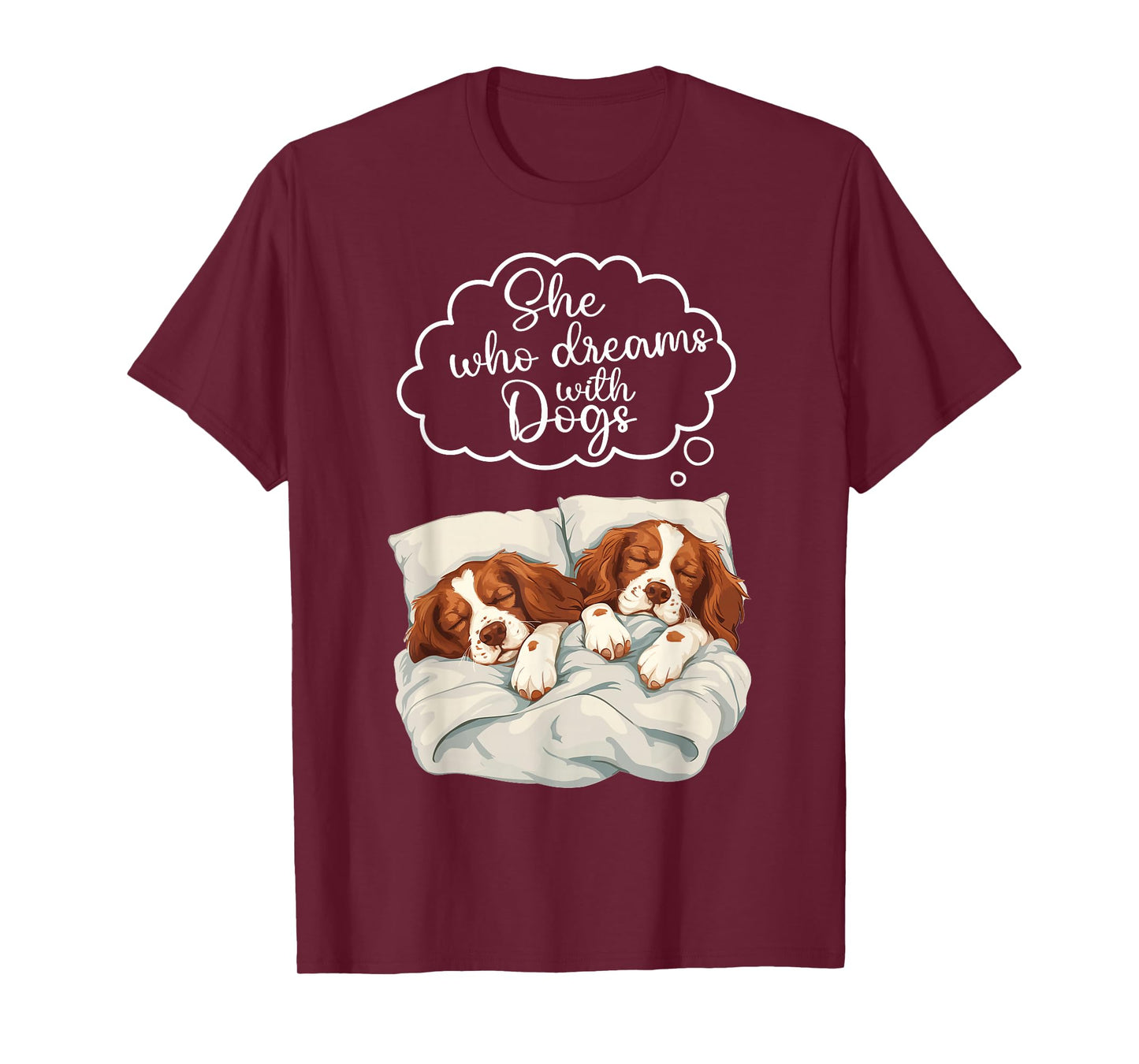 Brittany Spaniel Dog Nightgown Pajama T-Shirt