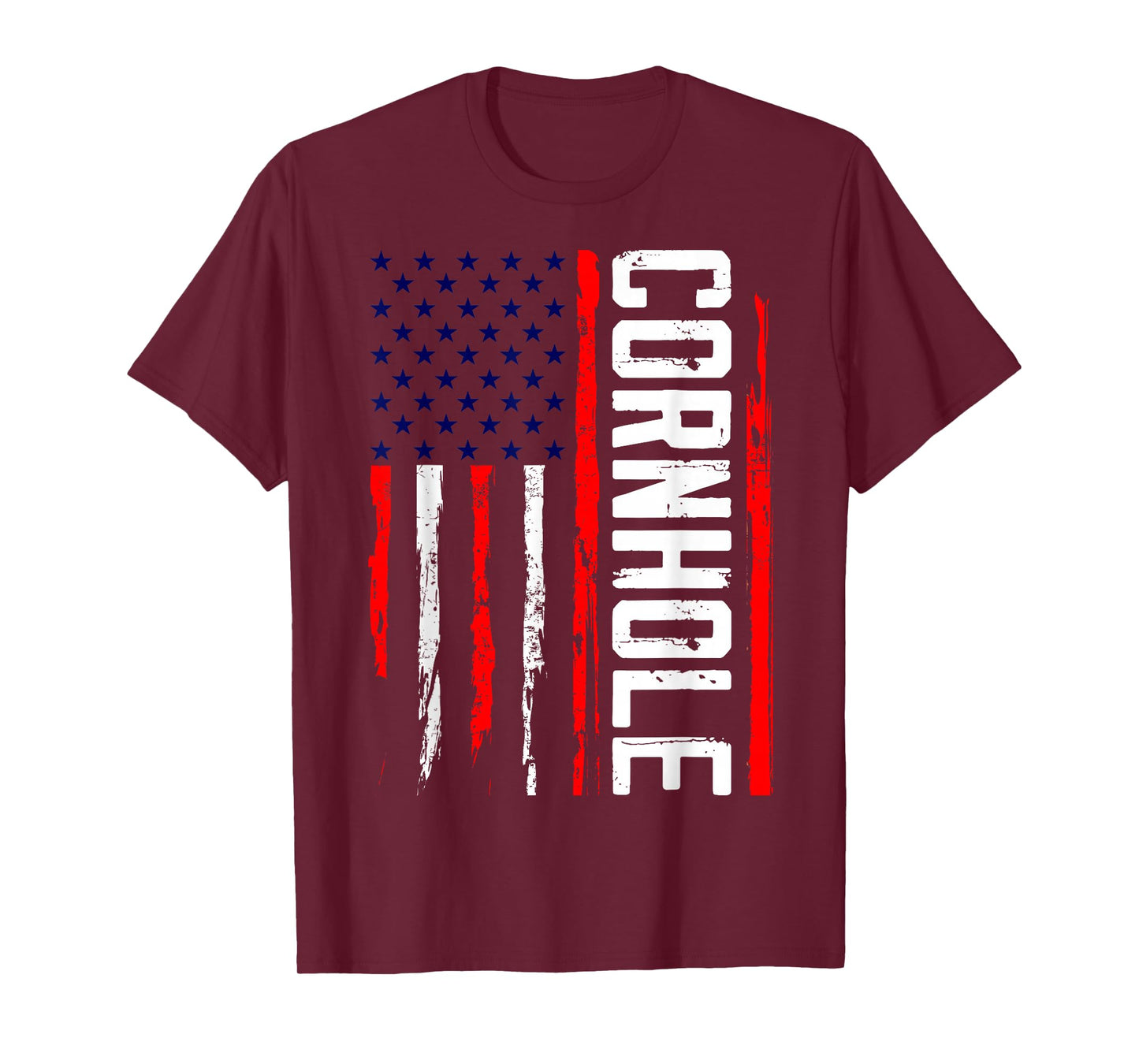 Cornhole USA Men Women Corn Hole Players Funny Cornhole T-Shirt