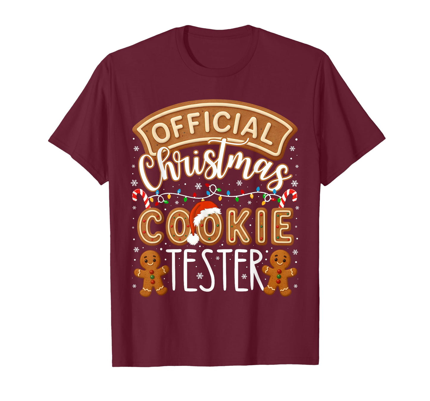 Official Christmas Cookie Tester Taster Funny Family Baking T-Shirt