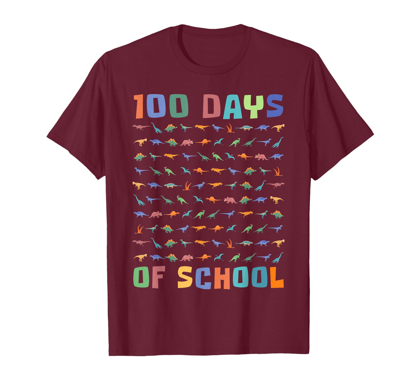 100 Days of School Dinosaur 100 T-Rex Toddler Boy T-Shirt