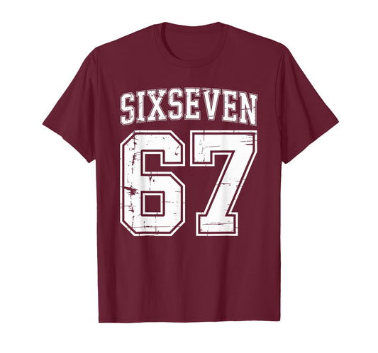6-7 Meme Sports Uniform Cool Six-Seven Funny 67 Gen Z Alpha T-Shirt