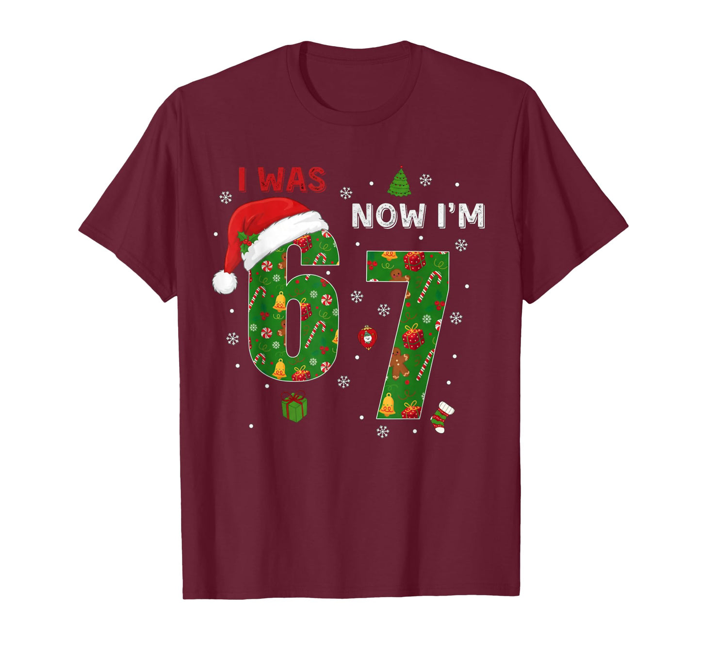 7 Year Old Birthday Shirt was 6 Now I'm 7 67 Funny for Kids T-Shirt